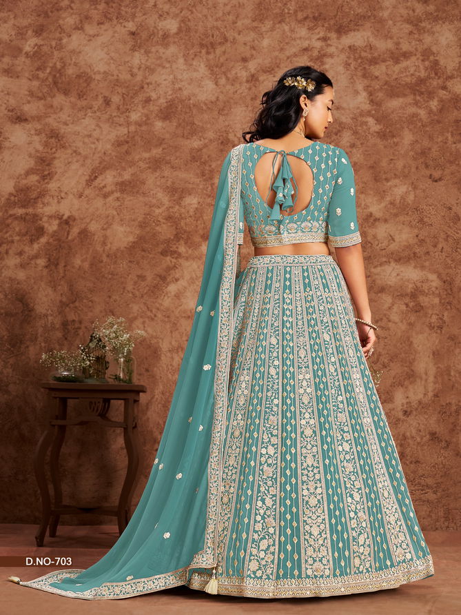 Mehvish Vol 7 Faux Georgette Wedding Wear Lehenga Choli Orders In India